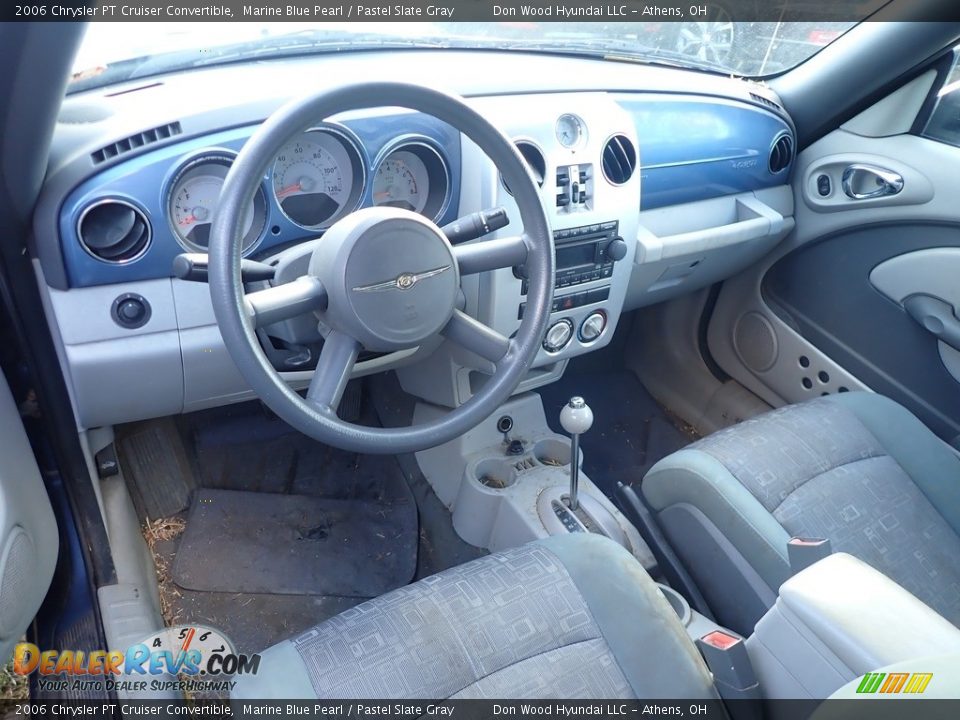2006 Chrysler PT Cruiser Convertible Marine Blue Pearl / Pastel Slate Gray Photo #12