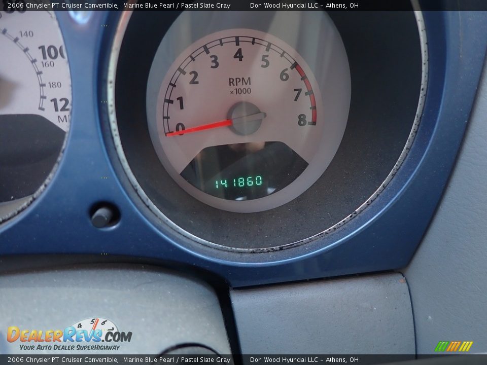 2006 Chrysler PT Cruiser Convertible Marine Blue Pearl / Pastel Slate Gray Photo #14