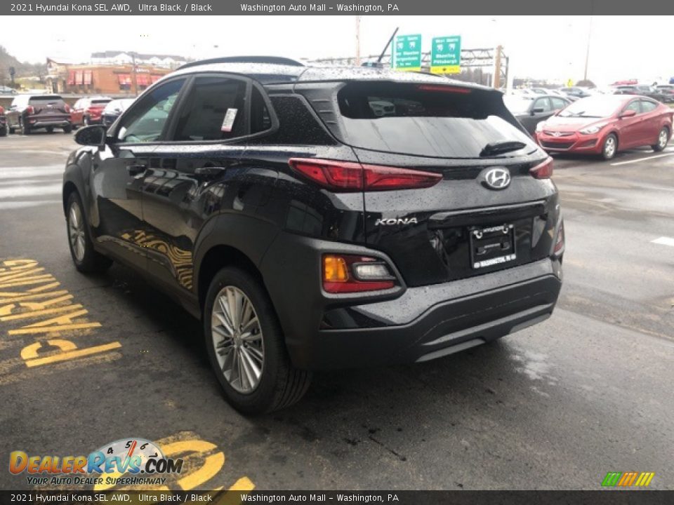 2021 Hyundai Kona SEL AWD Ultra Black / Black Photo #3