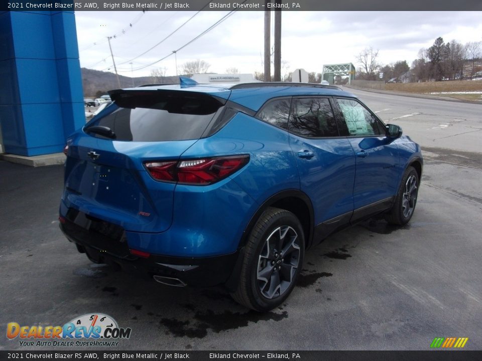 2021 Chevrolet Blazer RS AWD Bright Blue Metallic / Jet Black Photo #3