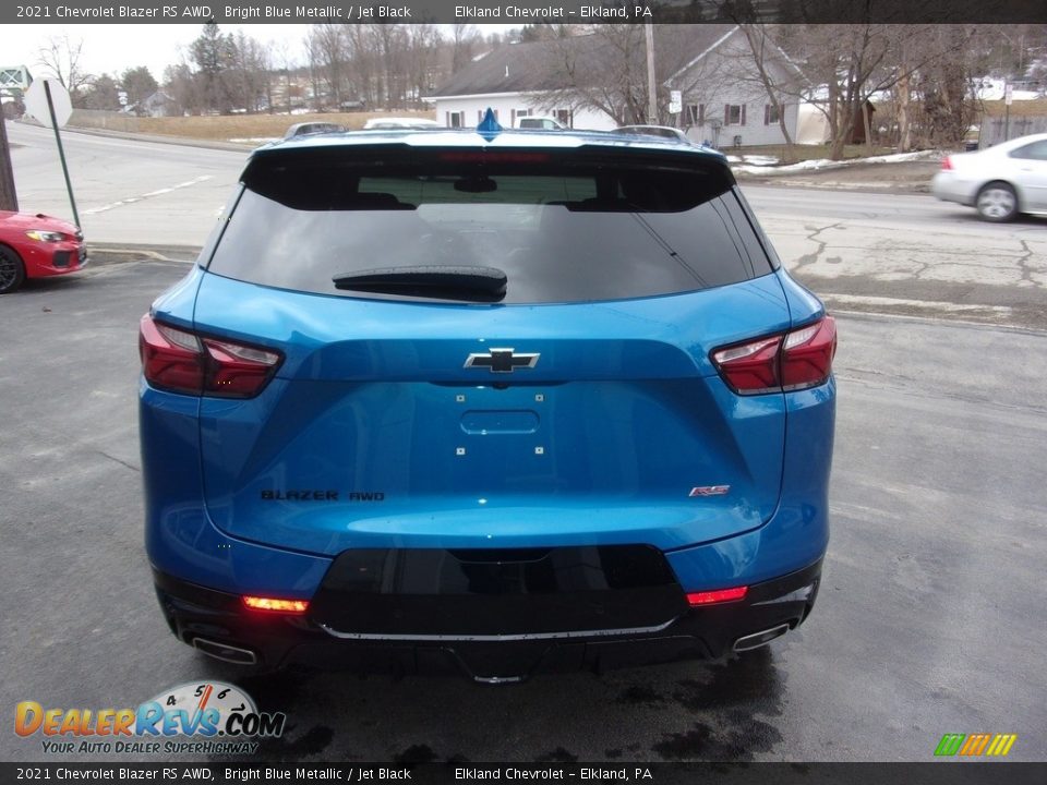 2021 Chevrolet Blazer RS AWD Bright Blue Metallic / Jet Black Photo #4