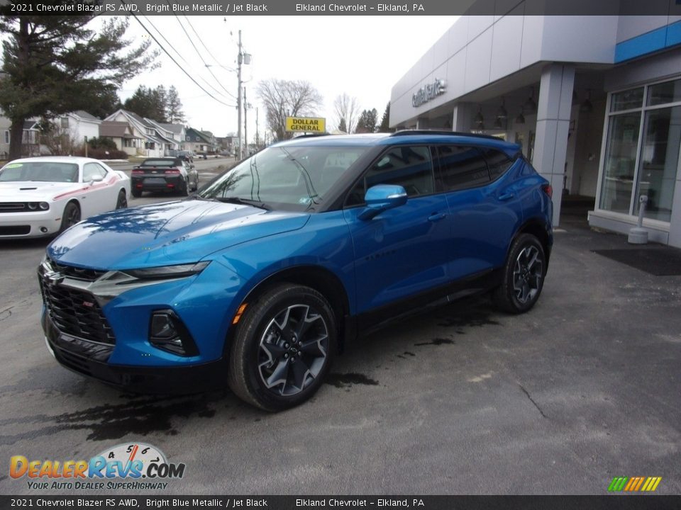 2021 Chevrolet Blazer RS AWD Bright Blue Metallic / Jet Black Photo #6