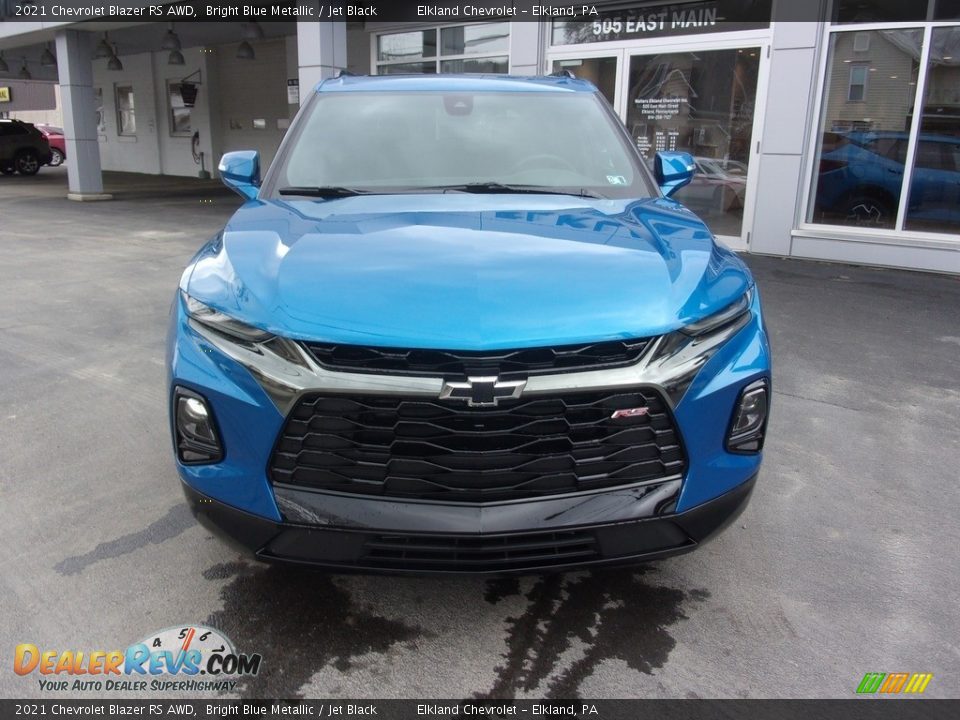 2021 Chevrolet Blazer RS AWD Bright Blue Metallic / Jet Black Photo #7