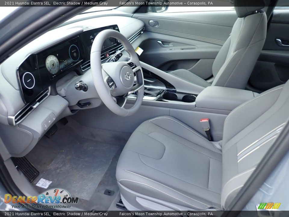 2021 Hyundai Elantra SEL Electric Shadow / Medium Gray Photo #10