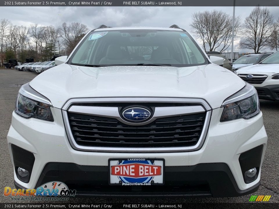 2021 Subaru Forester 2.5i Premium Crystal White Pearl / Gray Photo #3