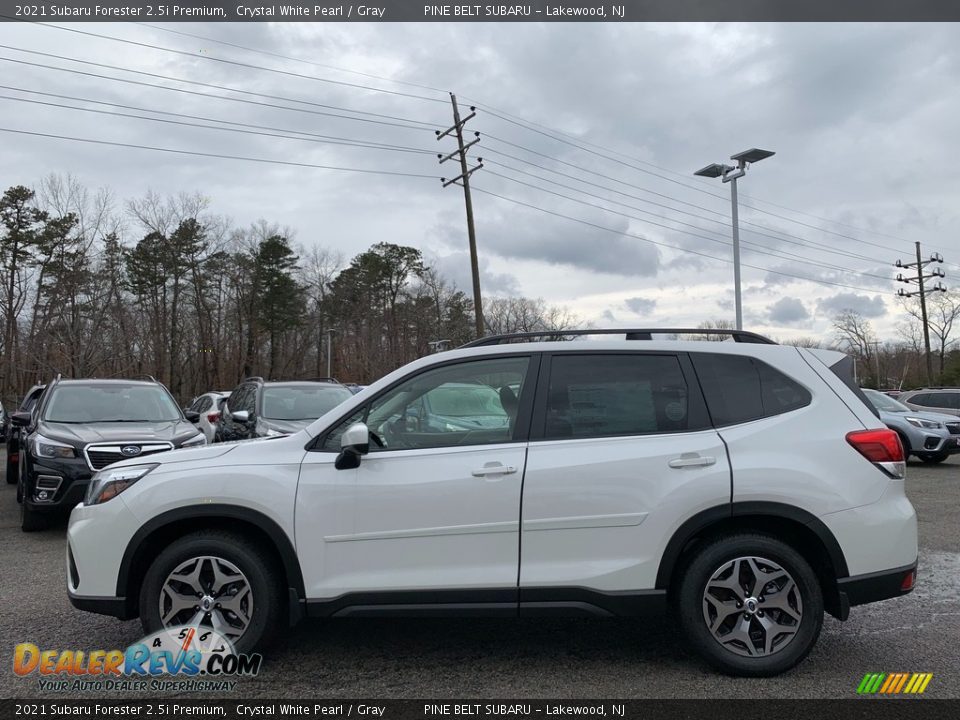 2021 Subaru Forester 2.5i Premium Crystal White Pearl / Gray Photo #4