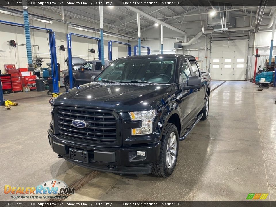 2017 Ford F150 XL SuperCrew 4x4 Shadow Black / Earth Gray Photo #1