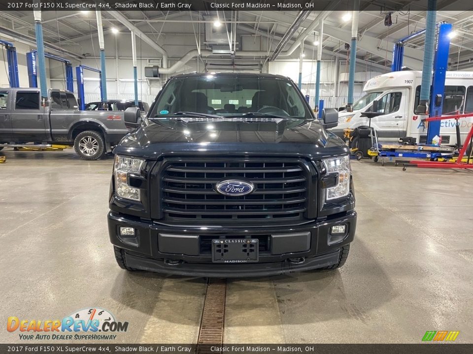 2017 Ford F150 XL SuperCrew 4x4 Shadow Black / Earth Gray Photo #2