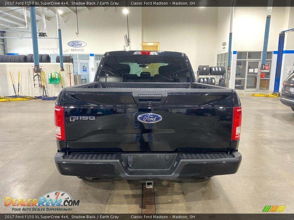 2017 Ford F150 XL SuperCrew 4x4 Shadow Black / Earth Gray Photo #5