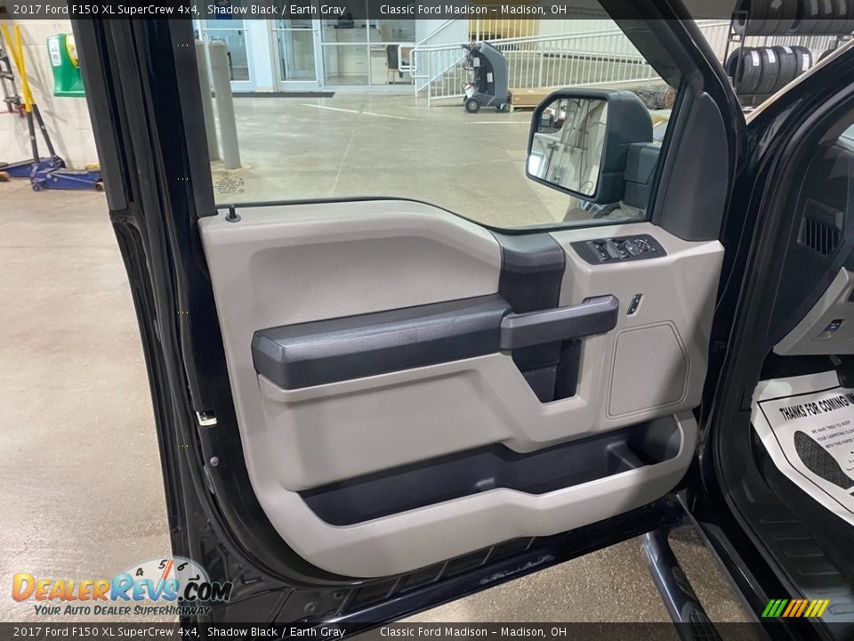 2017 Ford F150 XL SuperCrew 4x4 Shadow Black / Earth Gray Photo #7