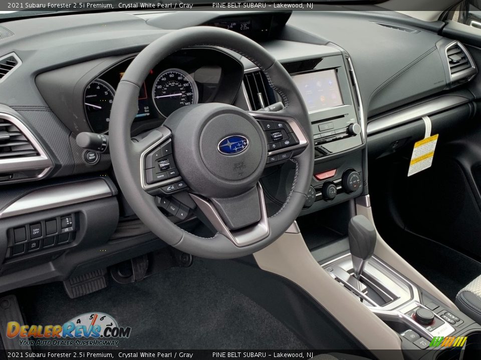 2021 Subaru Forester 2.5i Premium Crystal White Pearl / Gray Photo #12