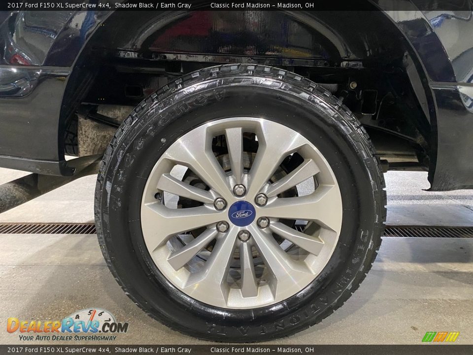 2017 Ford F150 XL SuperCrew 4x4 Shadow Black / Earth Gray Photo #9