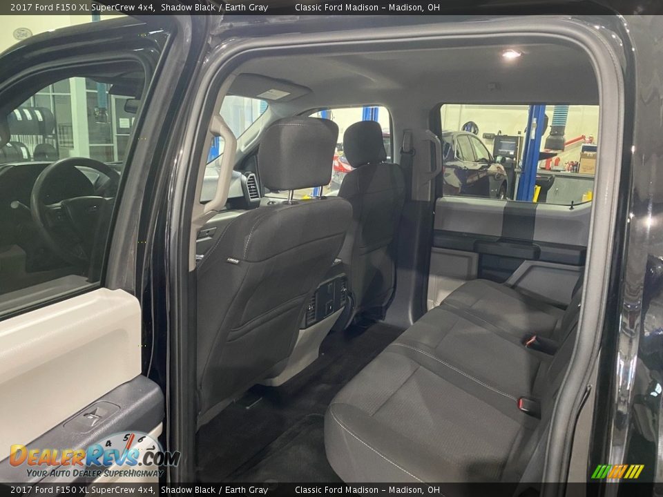 2017 Ford F150 XL SuperCrew 4x4 Shadow Black / Earth Gray Photo #10