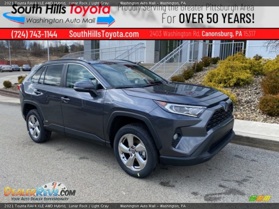 2021 Toyota RAV4 XLE AWD Hybrid Lunar Rock / Light Gray Photo #1