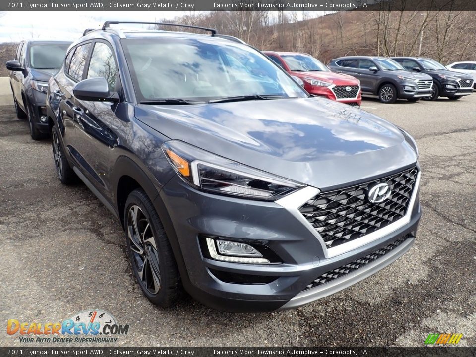 2021 Hyundai Tucson Sport AWD Coliseum Gray Metallic / Gray Photo #3