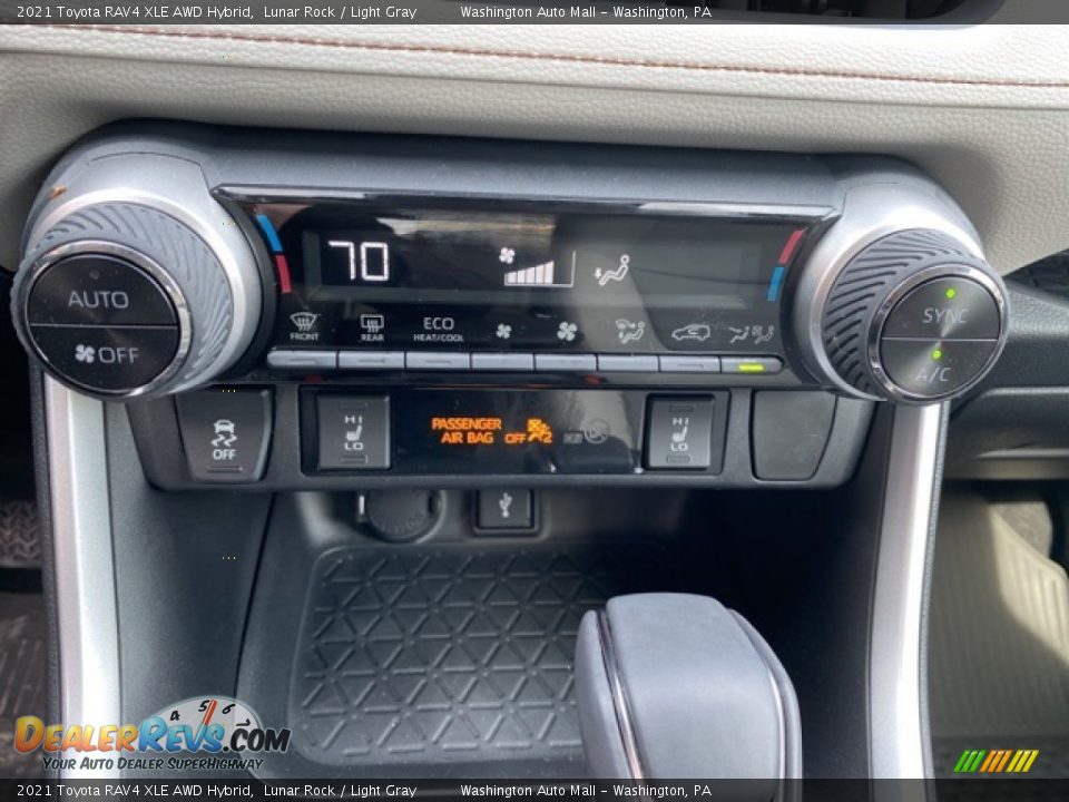 2021 Toyota RAV4 XLE AWD Hybrid Lunar Rock / Light Gray Photo #17