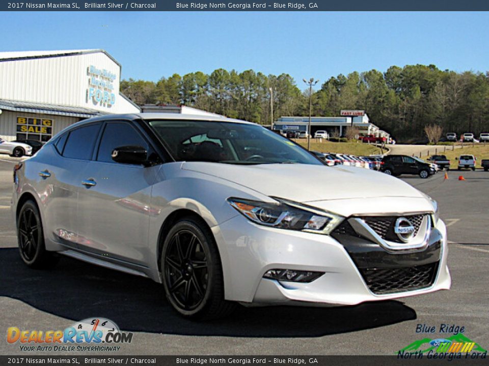 2017 Nissan Maxima SL Brilliant Silver / Charcoal Photo #7