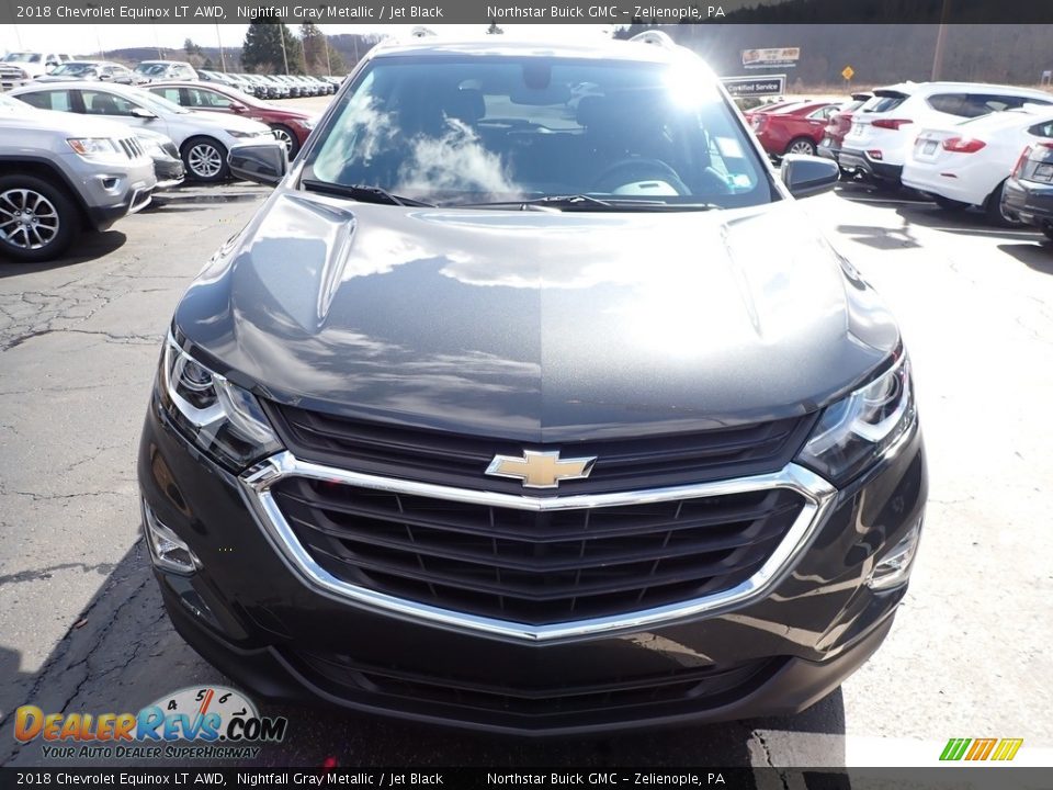 2018 Chevrolet Equinox LT AWD Nightfall Gray Metallic / Jet Black Photo #3