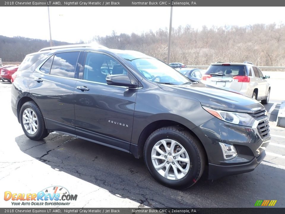 2018 Chevrolet Equinox LT AWD Nightfall Gray Metallic / Jet Black Photo #4