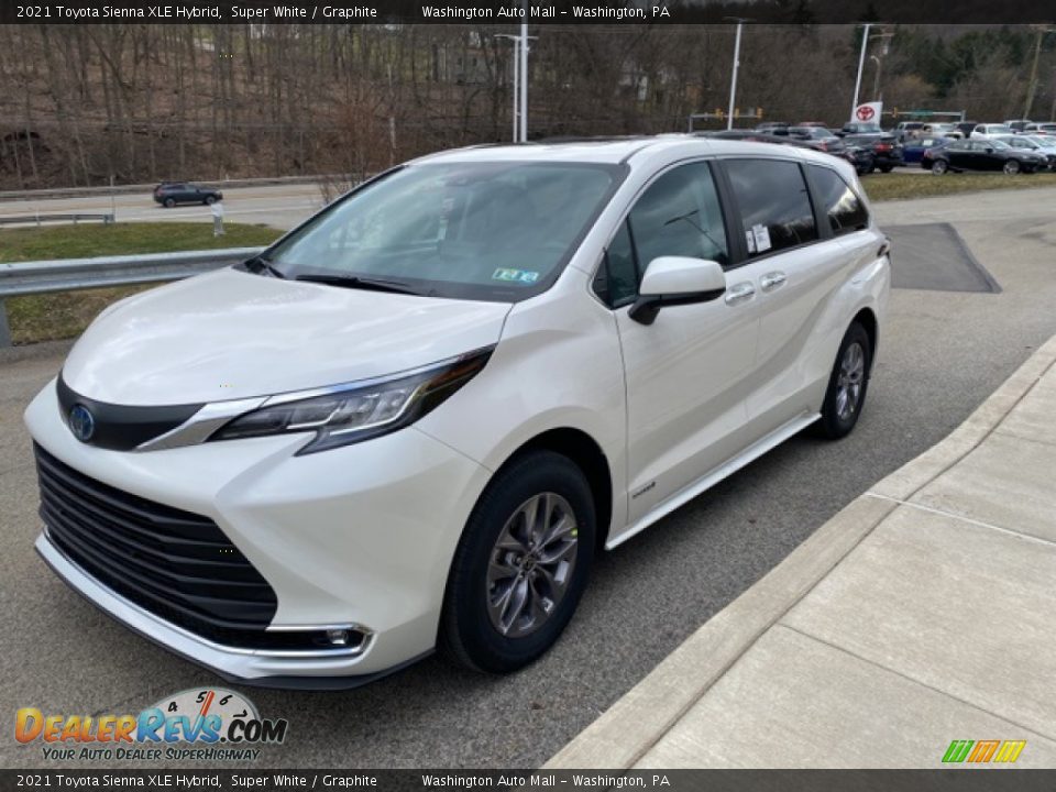 2021 Toyota Sienna XLE Hybrid Super White / Graphite Photo #13