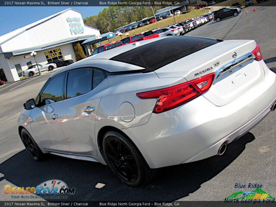 2017 Nissan Maxima SL Brilliant Silver / Charcoal Photo #28