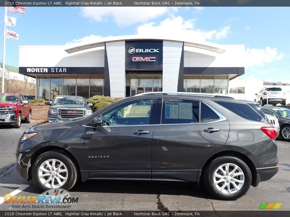 2018 Chevrolet Equinox LT AWD Nightfall Gray Metallic / Jet Black Photo #14