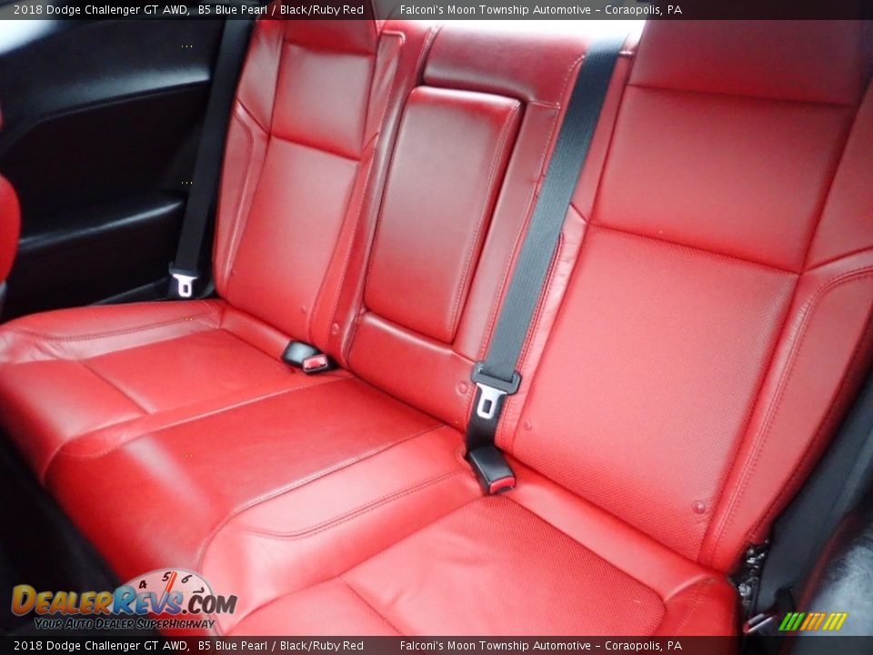 2018 Dodge Challenger GT AWD B5 Blue Pearl / Black/Ruby Red Photo #16