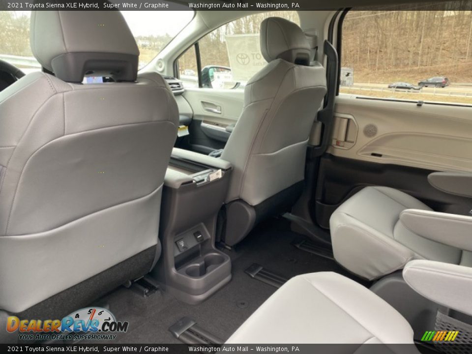 2021 Toyota Sienna XLE Hybrid Super White / Graphite Photo #34