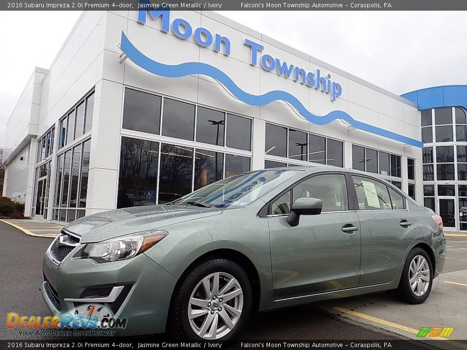 2016 Subaru Impreza 2.0i Premium 4-door Jasmine Green Metallic / Ivory Photo #1