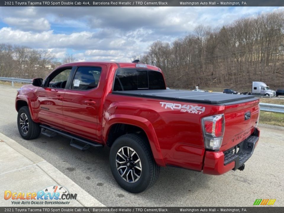 2021 Toyota Tacoma TRD Sport Double Cab 4x4 Barcelona Red Metallic / TRD Cement/Black Photo #2