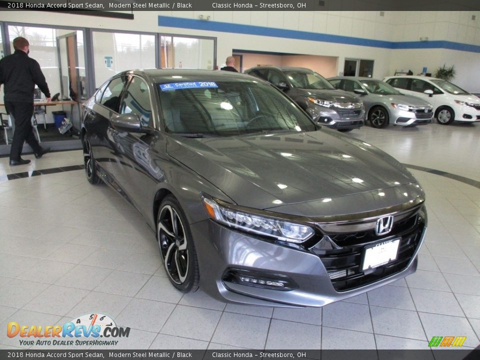 2018 Honda Accord Sport Sedan Modern Steel Metallic / Black Photo #3