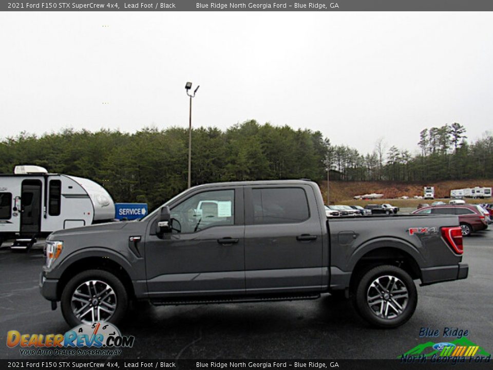 2021 Ford F150 STX SuperCrew 4x4 Lead Foot / Black Photo #2