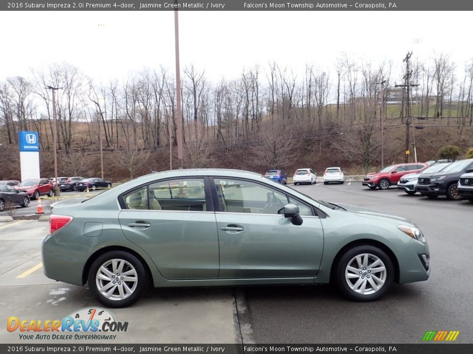 2016 Subaru Impreza 2.0i Premium 4-door Jasmine Green Metallic / Ivory Photo #6