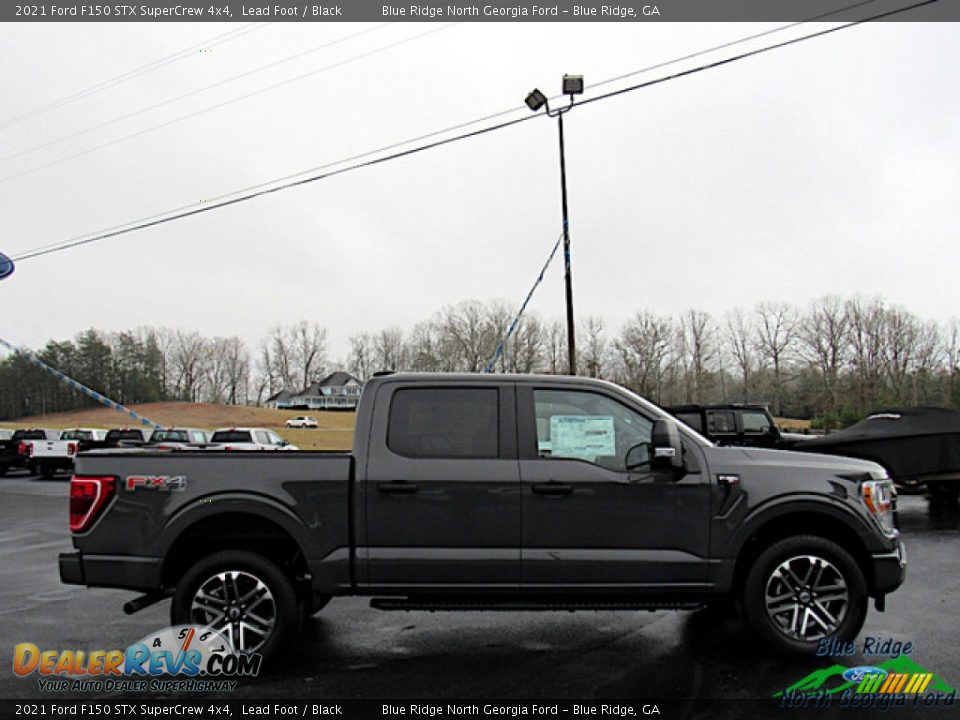 2021 Ford F150 STX SuperCrew 4x4 Lead Foot / Black Photo #6