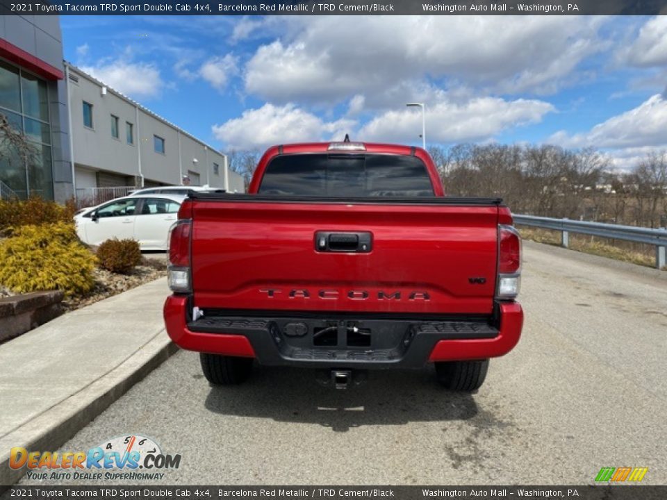 2021 Toyota Tacoma TRD Sport Double Cab 4x4 Barcelona Red Metallic / TRD Cement/Black Photo #14