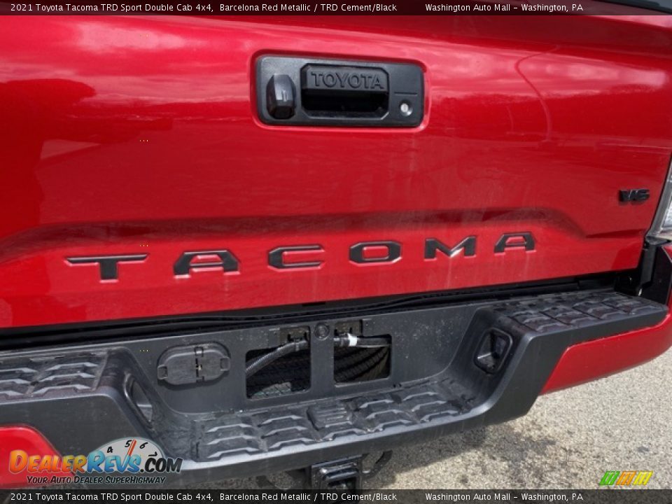2021 Toyota Tacoma TRD Sport Double Cab 4x4 Barcelona Red Metallic / TRD Cement/Black Photo #22