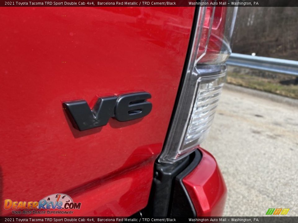 2021 Toyota Tacoma TRD Sport Double Cab 4x4 Barcelona Red Metallic / TRD Cement/Black Photo #23