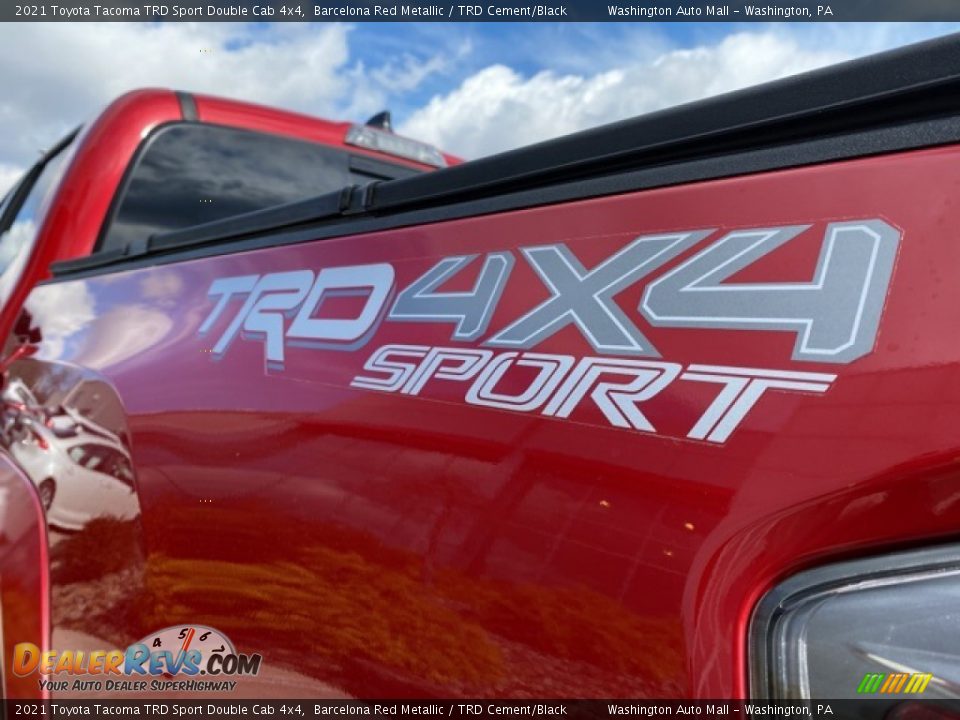 2021 Toyota Tacoma TRD Sport Double Cab 4x4 Barcelona Red Metallic / TRD Cement/Black Photo #24
