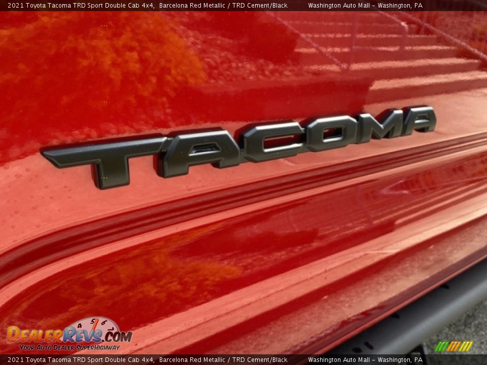 2021 Toyota Tacoma TRD Sport Double Cab 4x4 Barcelona Red Metallic / TRD Cement/Black Photo #26