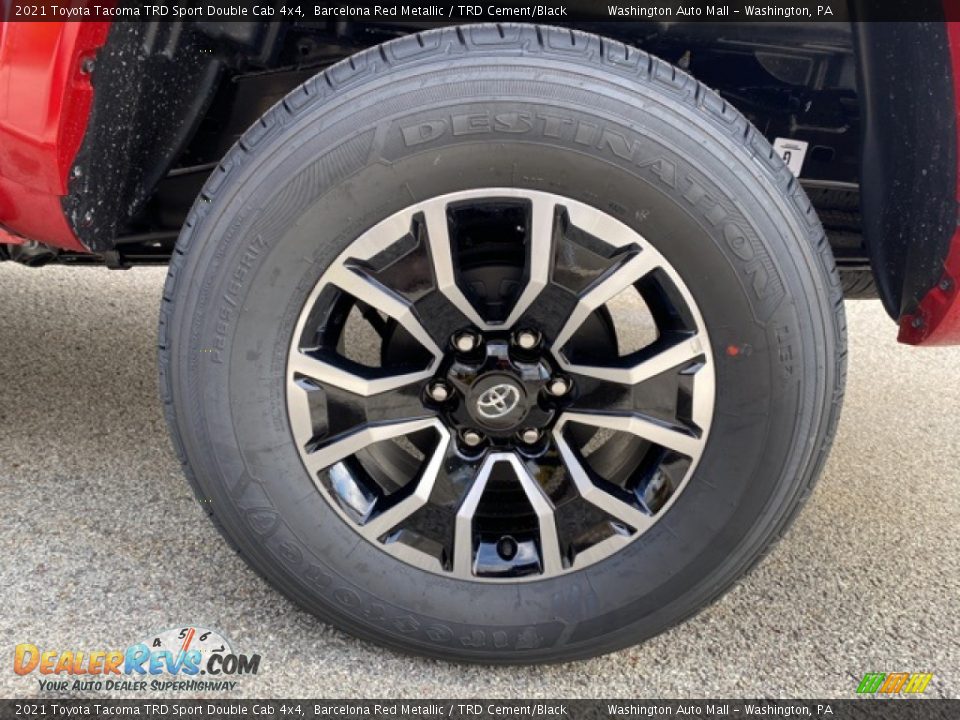 2021 Toyota Tacoma TRD Sport Double Cab 4x4 Barcelona Red Metallic / TRD Cement/Black Photo #31