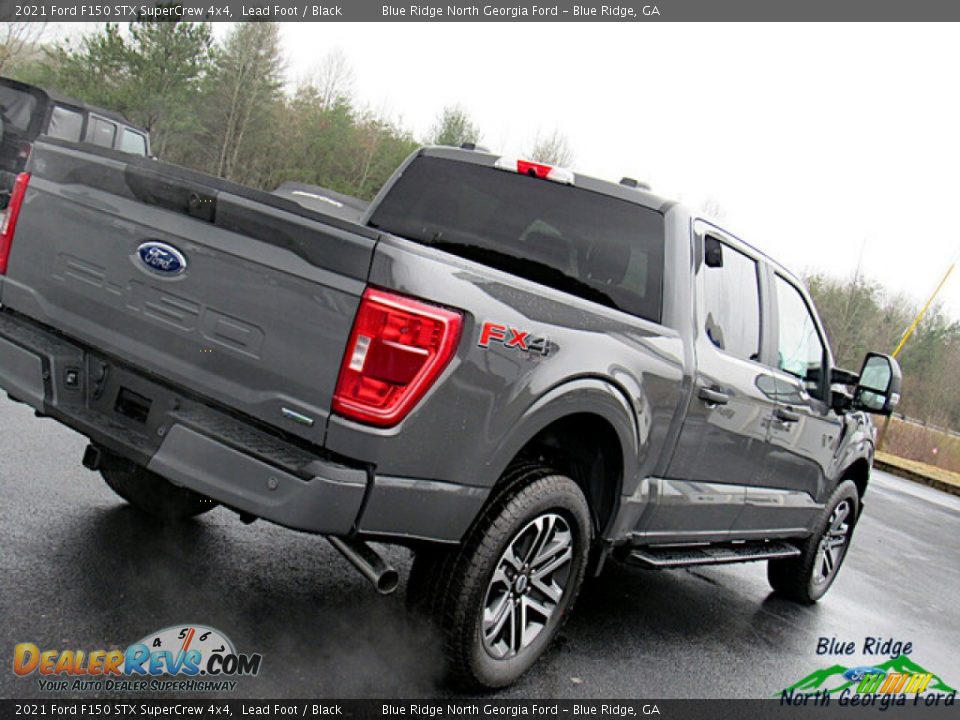 2021 Ford F150 STX SuperCrew 4x4 Lead Foot / Black Photo #31