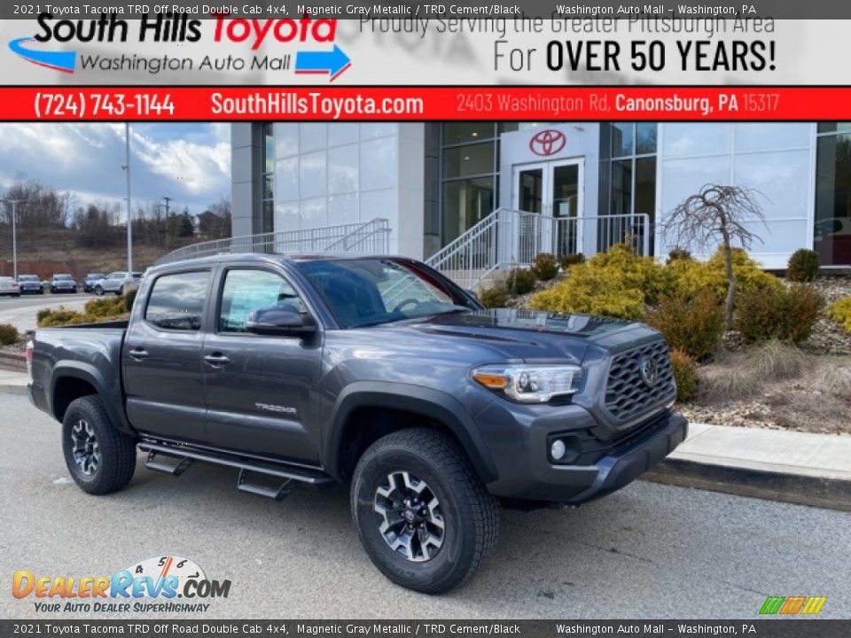 2021 Toyota Tacoma TRD Off Road Double Cab 4x4 Magnetic Gray Metallic / TRD Cement/Black Photo #1