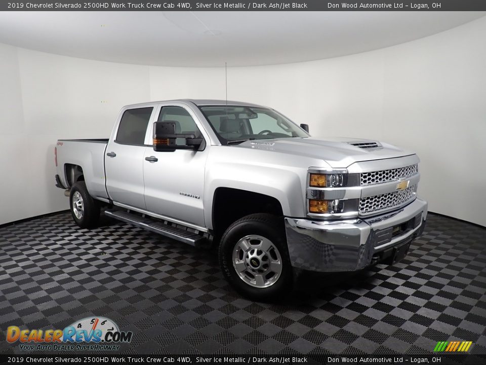 2019 Chevrolet Silverado 2500HD Work Truck Crew Cab 4WD Silver Ice Metallic / Dark Ash/Jet Black Photo #3