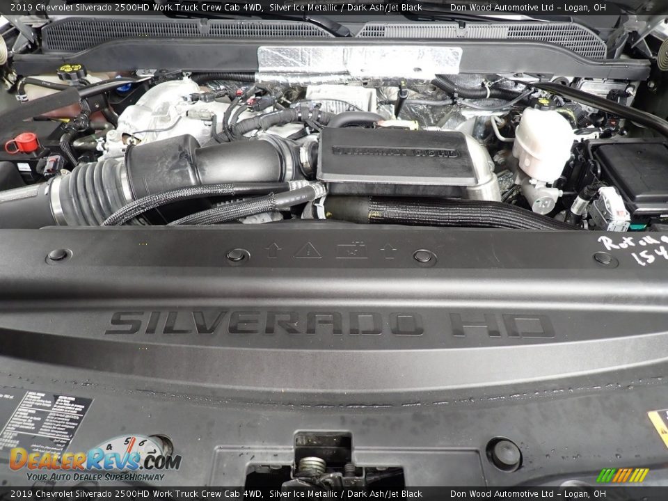 2019 Chevrolet Silverado 2500HD Work Truck Crew Cab 4WD Silver Ice Metallic / Dark Ash/Jet Black Photo #7