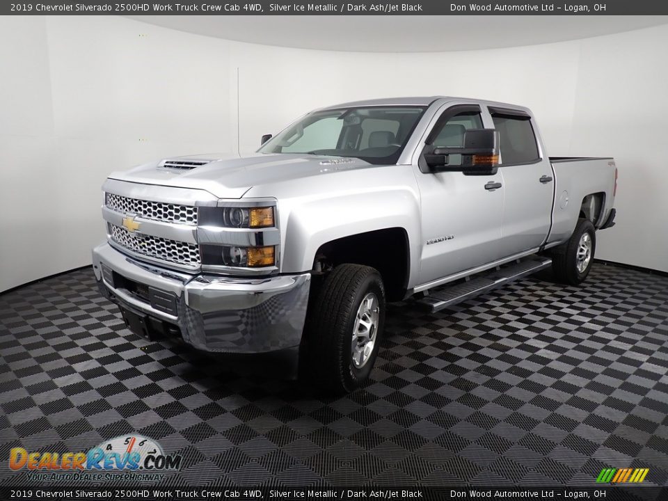2019 Chevrolet Silverado 2500HD Work Truck Crew Cab 4WD Silver Ice Metallic / Dark Ash/Jet Black Photo #8