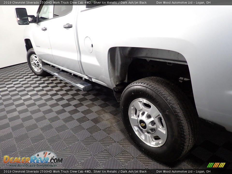 2019 Chevrolet Silverado 2500HD Work Truck Crew Cab 4WD Silver Ice Metallic / Dark Ash/Jet Black Photo #10