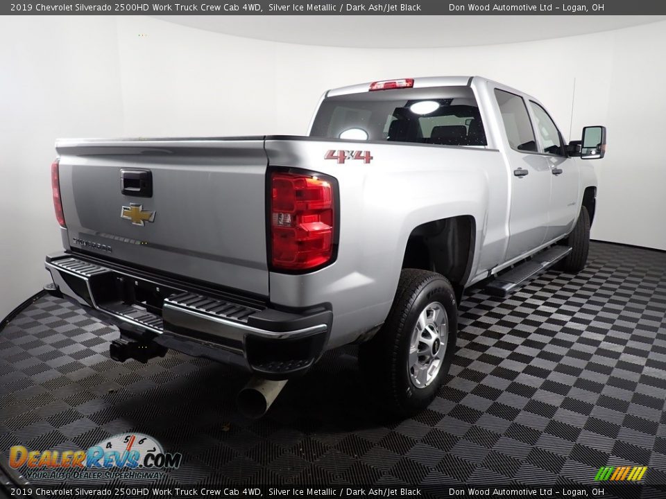 2019 Chevrolet Silverado 2500HD Work Truck Crew Cab 4WD Silver Ice Metallic / Dark Ash/Jet Black Photo #15