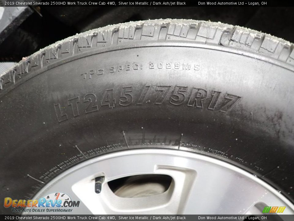 2019 Chevrolet Silverado 2500HD Work Truck Crew Cab 4WD Silver Ice Metallic / Dark Ash/Jet Black Photo #17