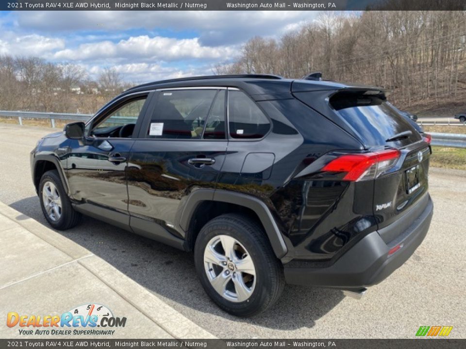 2021 Toyota RAV4 XLE AWD Hybrid Midnight Black Metallic / Nutmeg Photo #2