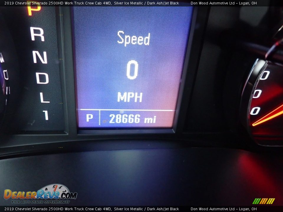 2019 Chevrolet Silverado 2500HD Work Truck Crew Cab 4WD Silver Ice Metallic / Dark Ash/Jet Black Photo #21